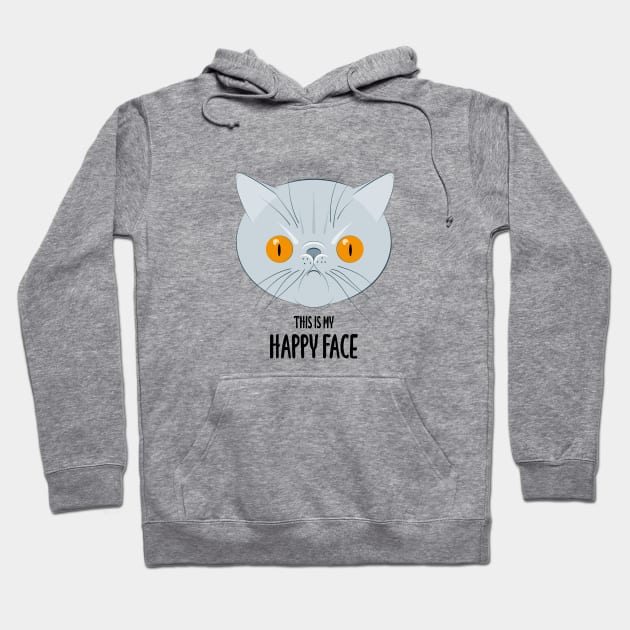 This is my happy face - Exotic cat Hoodie by Wonderingalice